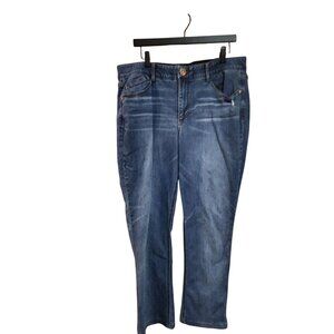 Democracy Womens "Ab"solution Straight Leg Jeans Size 16
